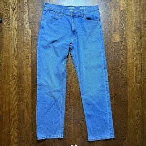Wrangler Regular Fit Jeans Men’s Blue Denim‎ Straight Leg Classic Style 36x32